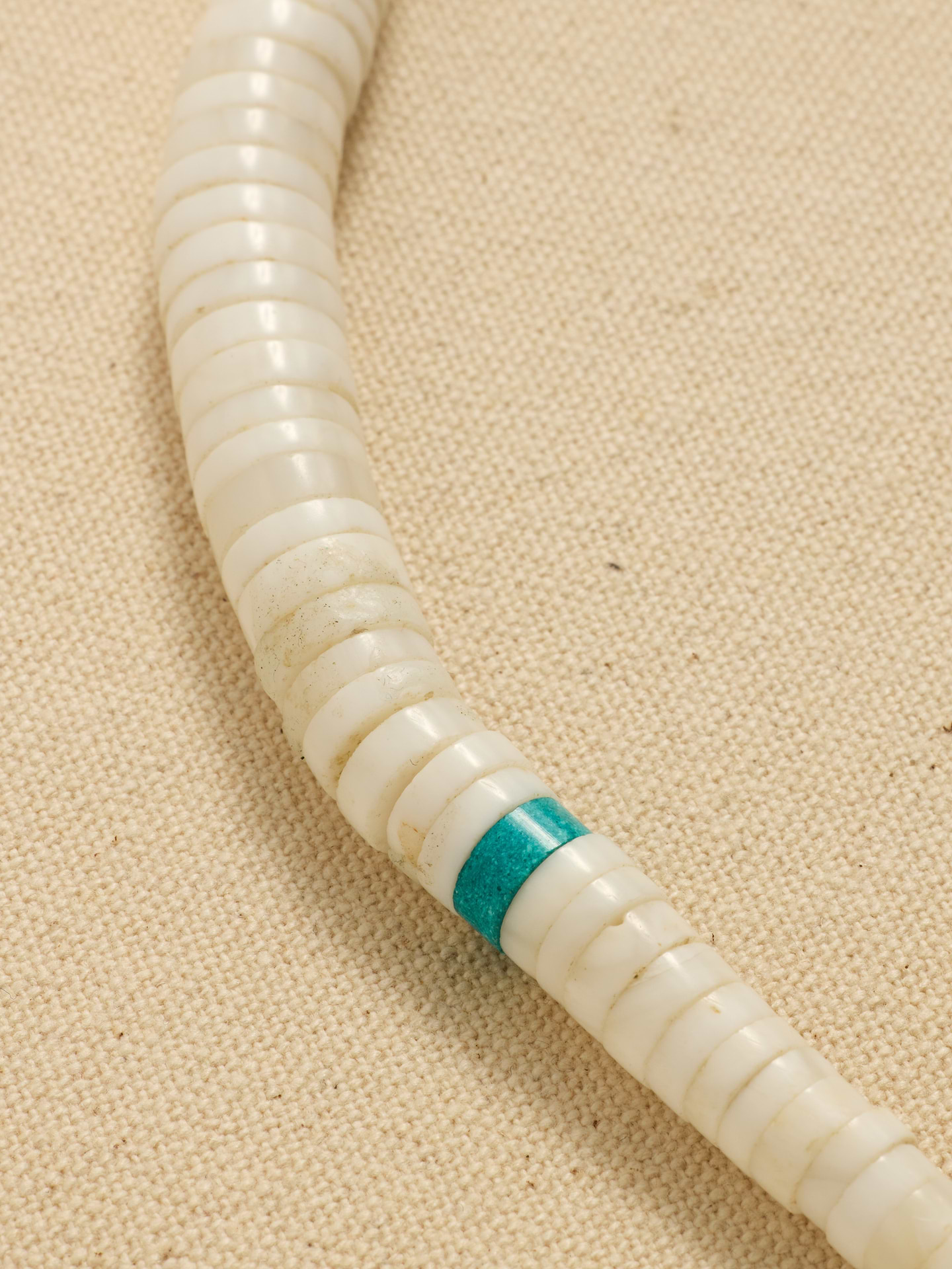 Image number 2 showing, Archive Graduated White Beaded Choker Necklace