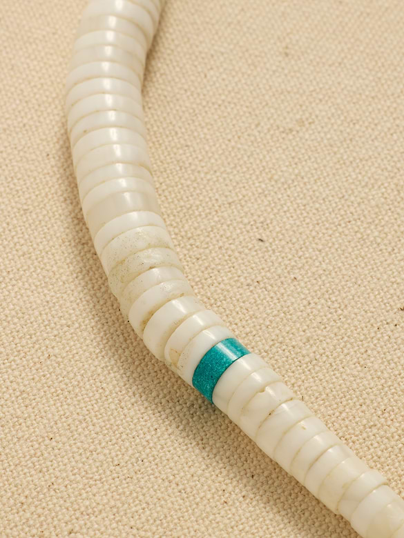 Archive Graduated White Beaded Choker Necklace