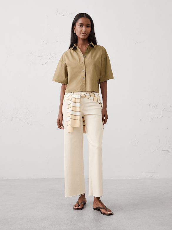 Boxy Cropped Shirt