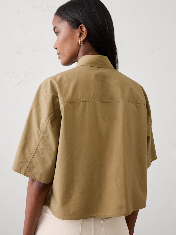 Boxy Cropped Shirt