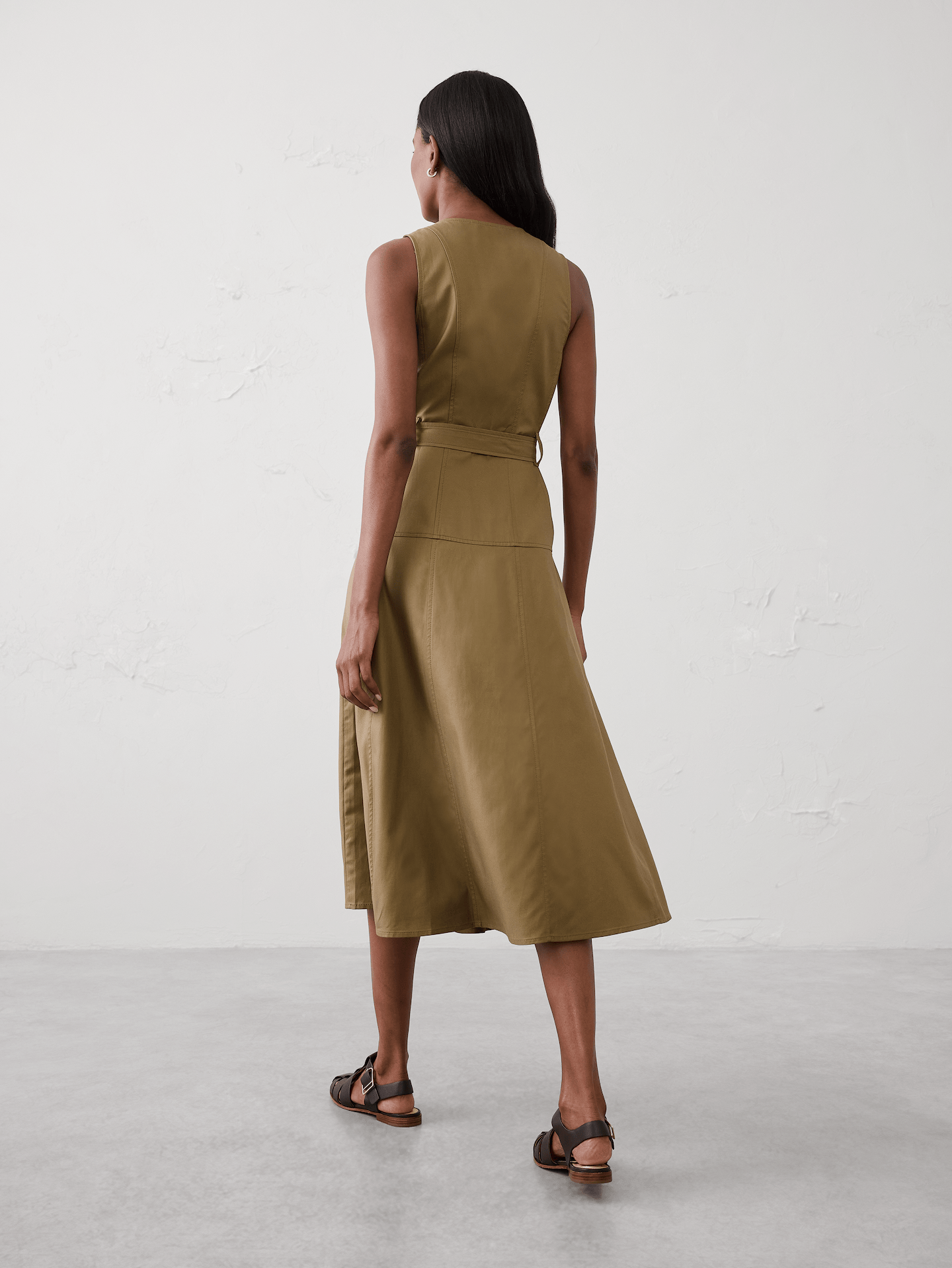 Image number 2 showing, Painters Twill Midi Dress