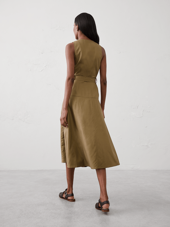 Painters Twill Midi Dress