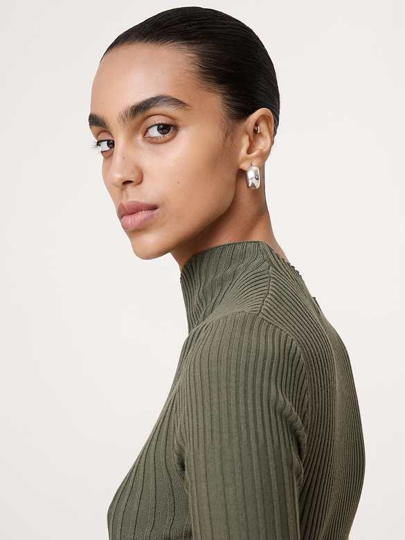 Sculpted Asymmetrical Sweater Tee