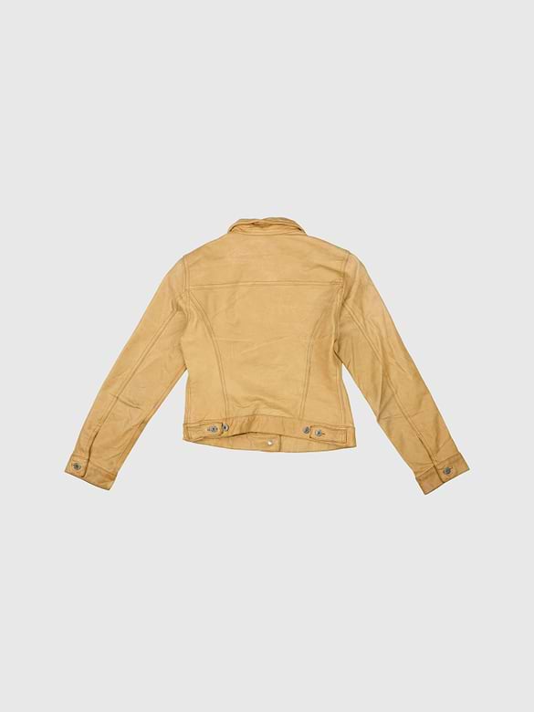 GapVintage Womens 2000 Leather Jacket - S