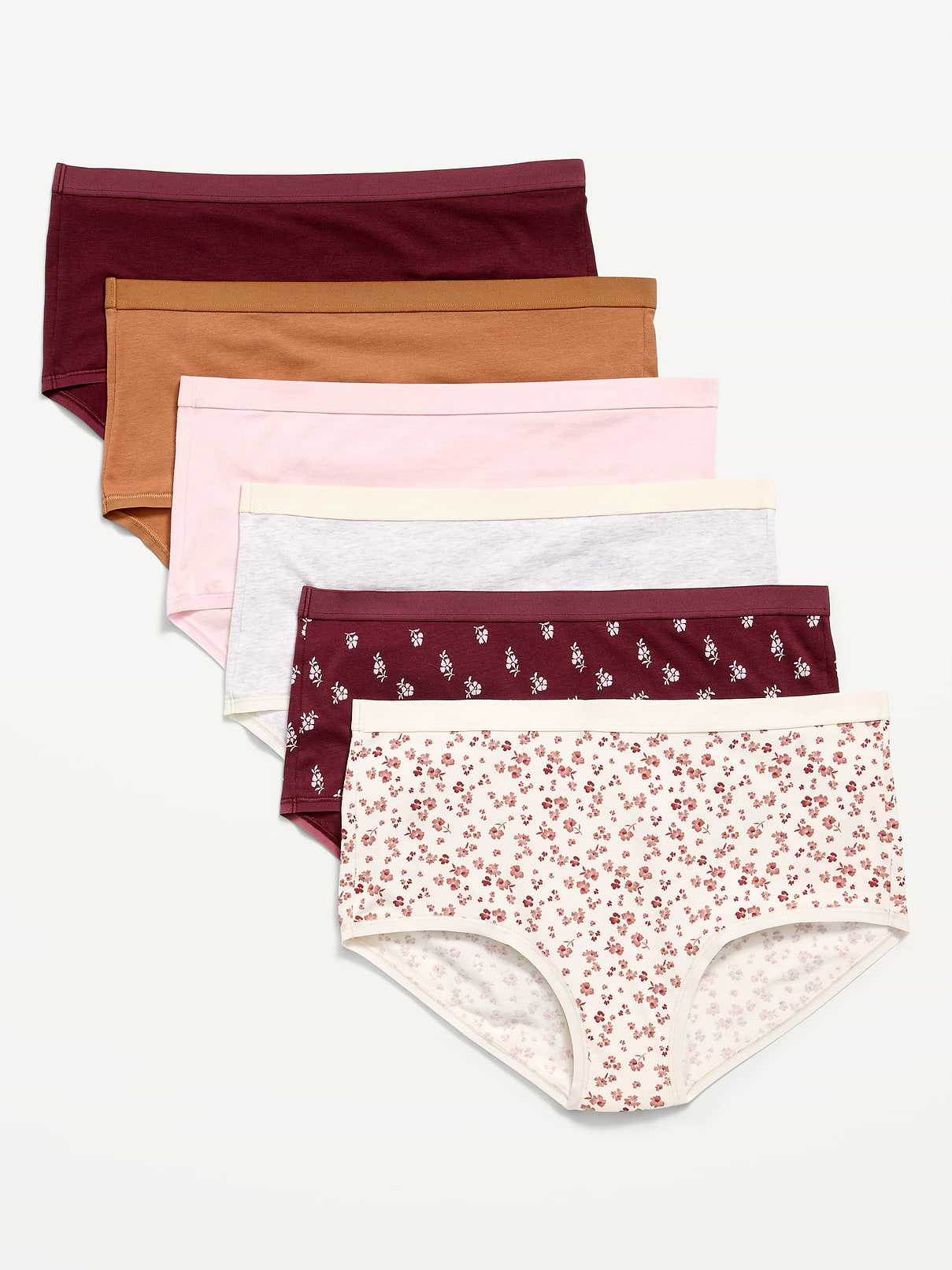 Image number 1 showing, High-Waisted Everyday Brief Cotton Underwear 6-Pack