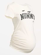 L'image numéro 2 présente T-shirt de Maternité froncé sur les côtés à imprimé
