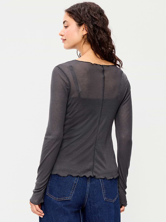 Lettuce-Edge Tissue T-Shirt