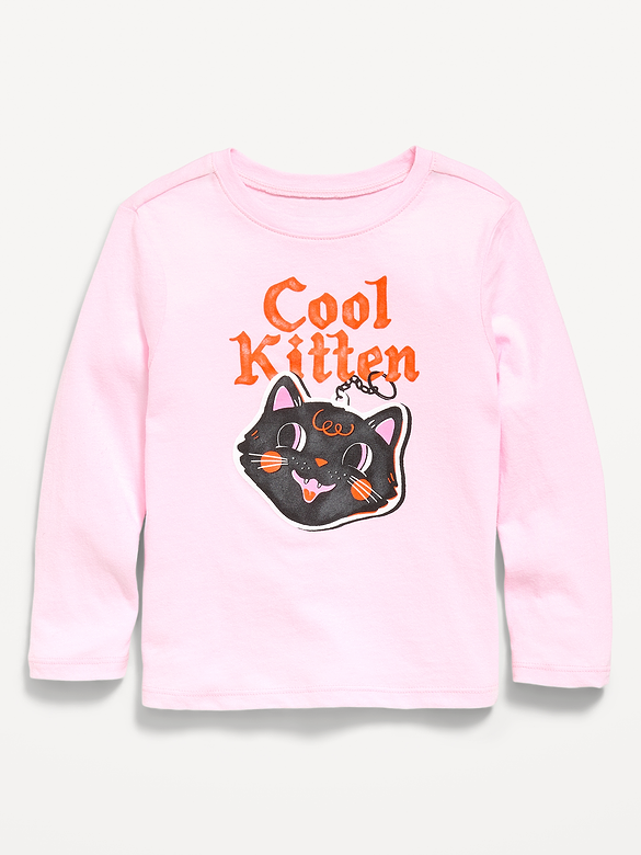 Long-Sleeve Unisex Graphic T-Shirt for Toddler