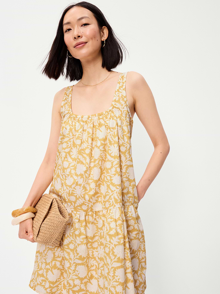 Image number 3 showing, Sleeveless Scoop-Neck Mini Swing Dress