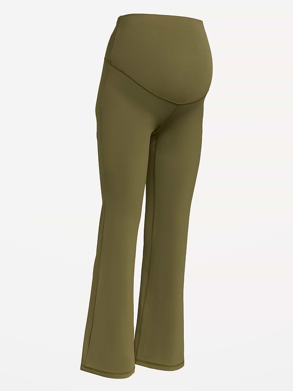 Maternity Full-Panel StudioSmooth Flare Leggings