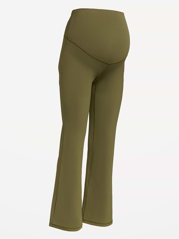 Image 2 of 2, Maternity Full-Panel StudioSmooth Flare Leggings