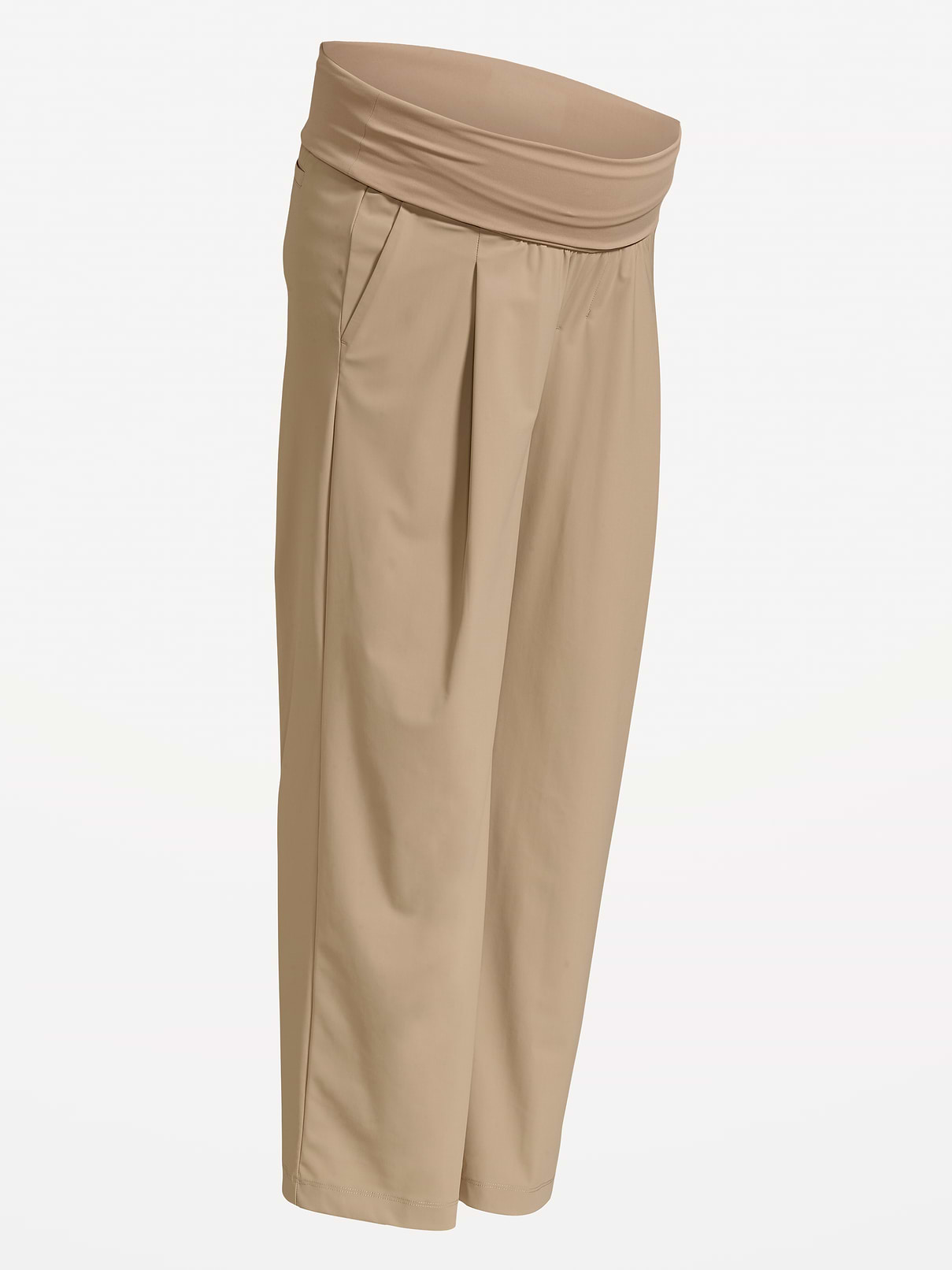 Image number 2 showing, Maternity Rollover-Waist SleekTech Trouser Pants