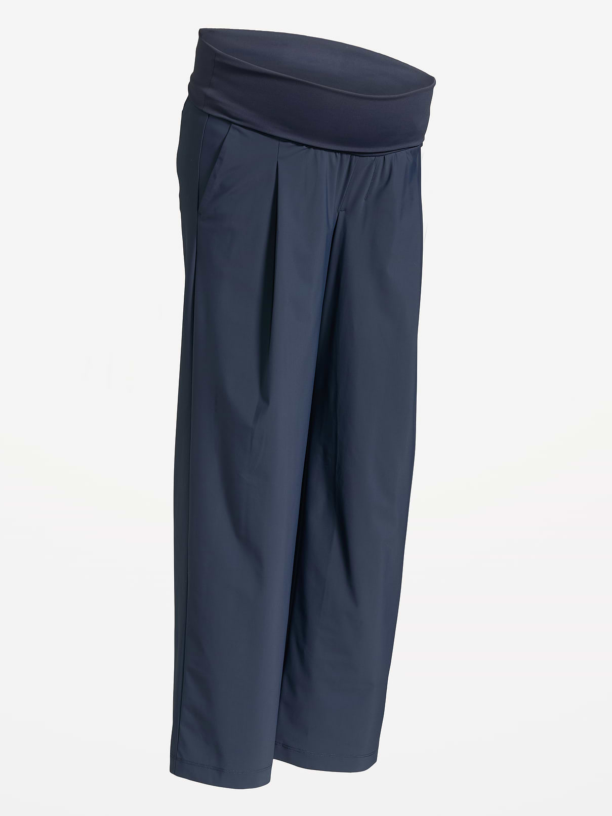 Image number 2 showing, Maternity Rollover-Waist SleekTech Trouser Pants