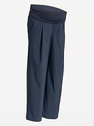 Image number 2 showing, Maternity Rollover-Waist SleekTech Trouser Pants