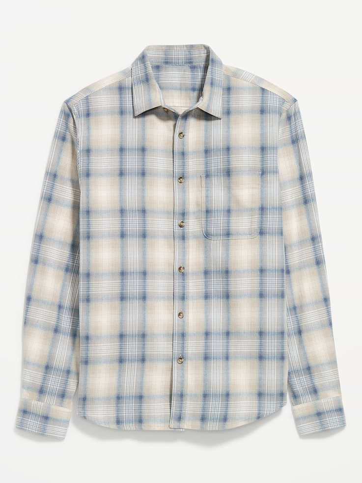 Image number 4 showing, Relaxed Long-Sleeve Plaid Flannel Pocket Shirt