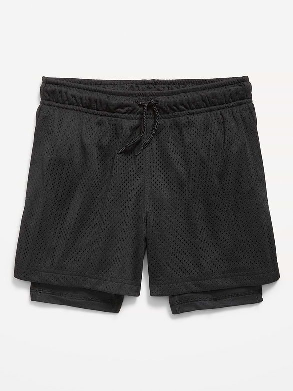 2-In-1 Mesh Performance Shorts for Boys