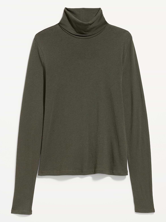 Slim-Fit Ribbed Turtleneck