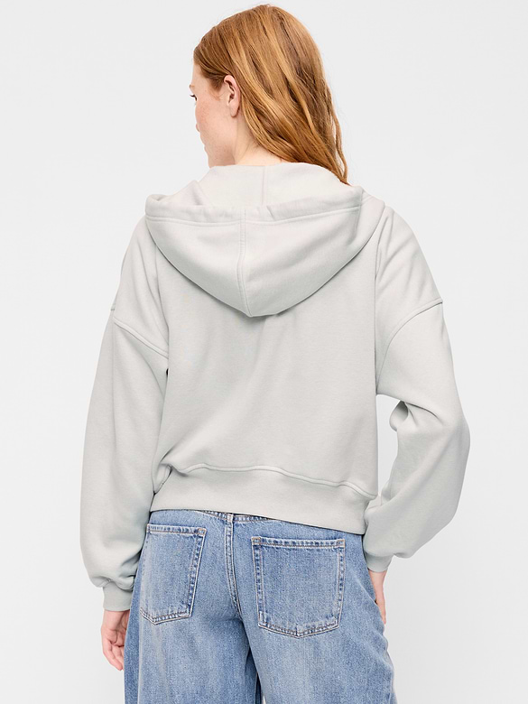 Oversized Full-Zip Graphic Hoodie Sweatshirt