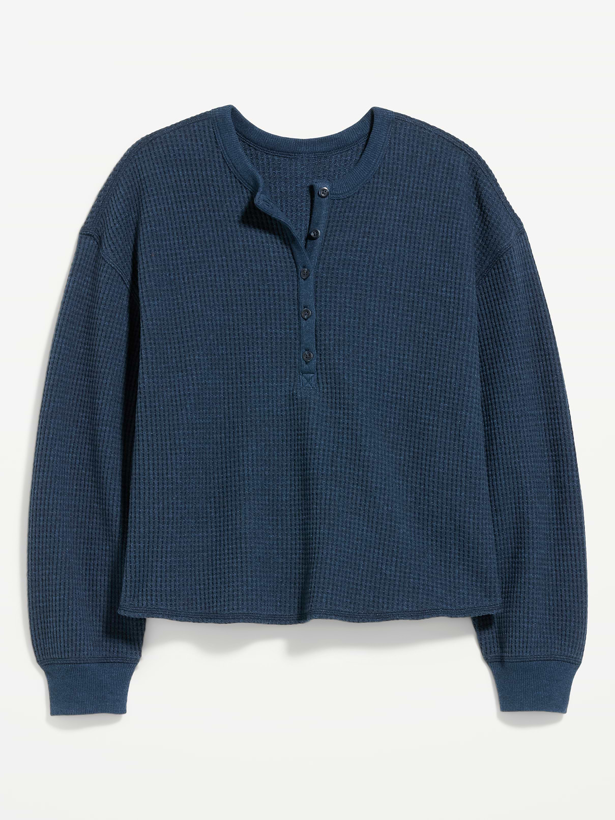 Image number 2 showing, Long-Sleeve Crew-Neck Henley T-Shirt