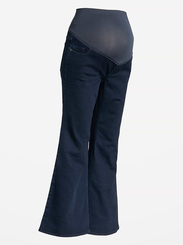 Maternity Full-Panel Flare Leg Jeans
