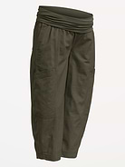 Image number 2 showing, Maternity Rollover-Waist Barrel-Leg Ankle Pants