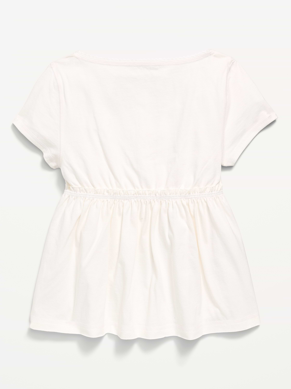 Image number 2 showing, Short-Sleeve Henley Top for Girls