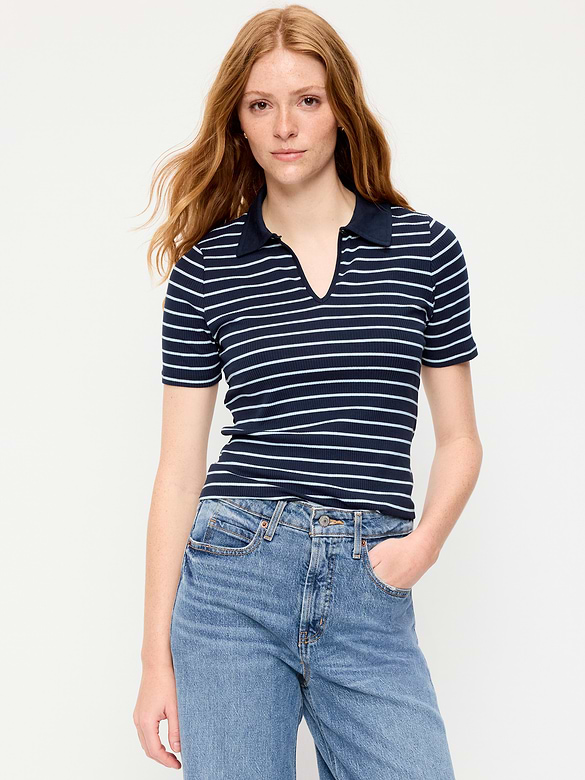 Keyhole Polo Top