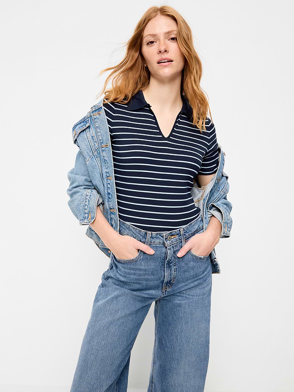 Keyhole Polo Top
