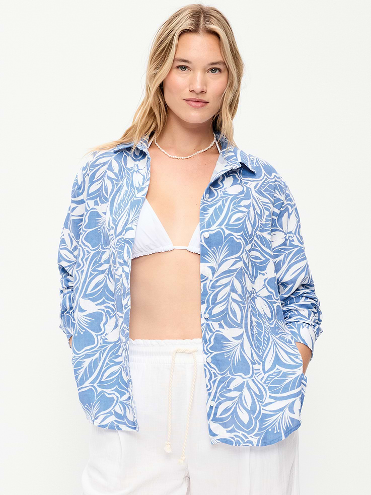 Image number 5 showing, Open-Back Button-Down Shirt