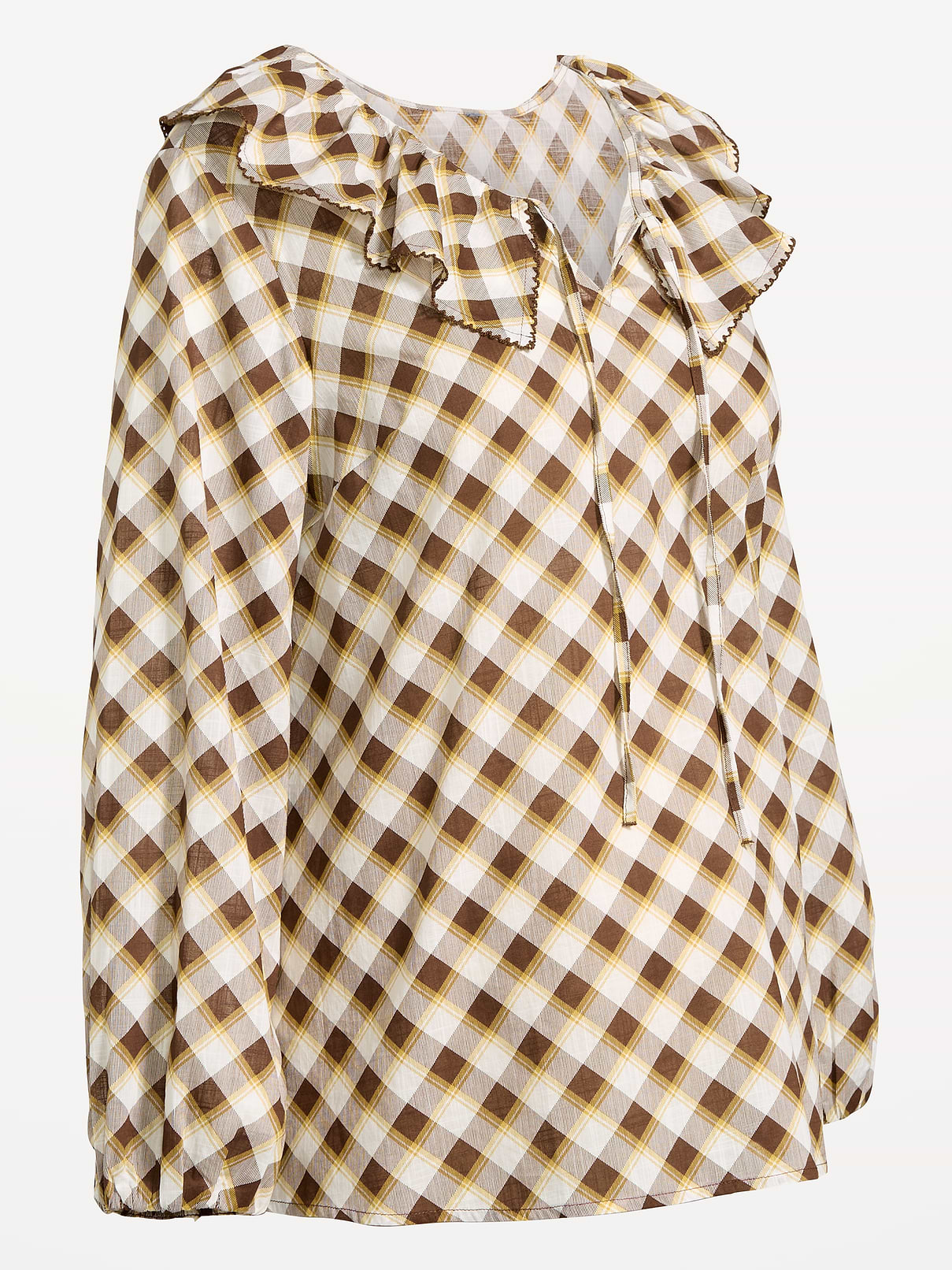 Image number 2 showing, Maternity Ruffle-Collar Popover Top