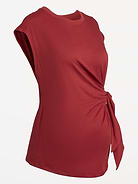 Image number 2 showing, Maternity Side-Tie Jersey Top