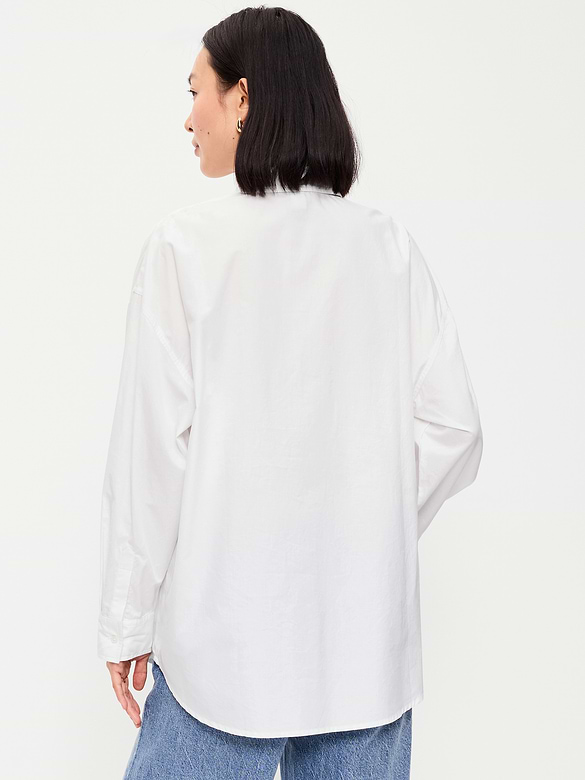 Oversized Button-Down Boyfriend Shirt