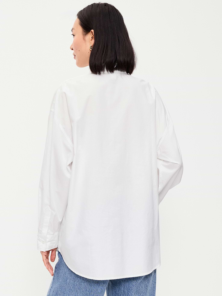 Image number 2 showing, Oversized Button-Down Boyfriend Shirt