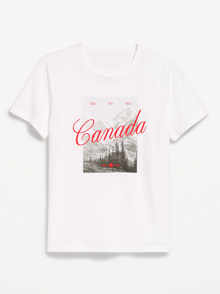L'image numéro 4 présente T-shirt passe-partout ras du cou à imprimé
