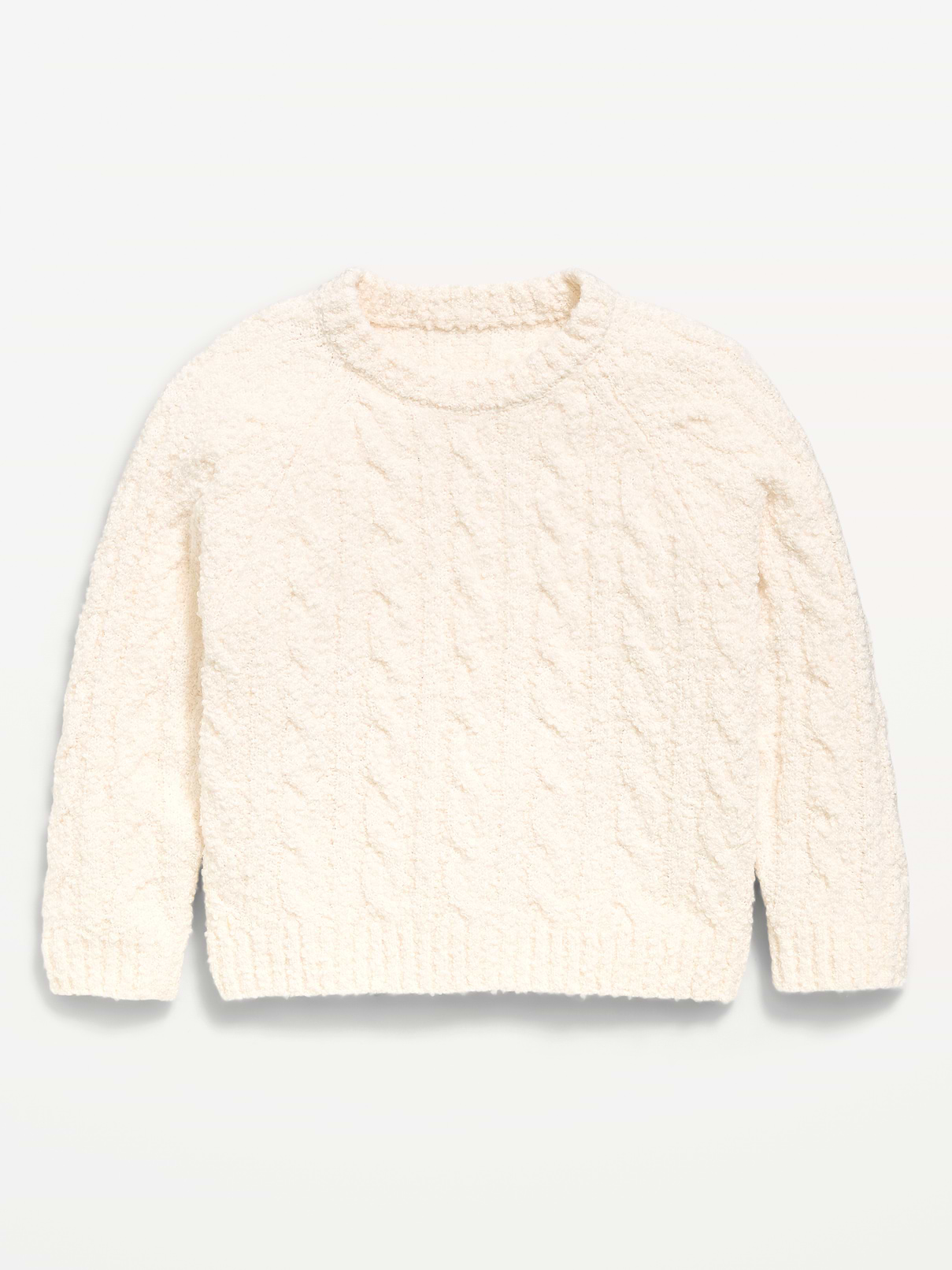Image number 1 showing, Long-Sleeve Cable-Knit Sweater for Toddler Girls