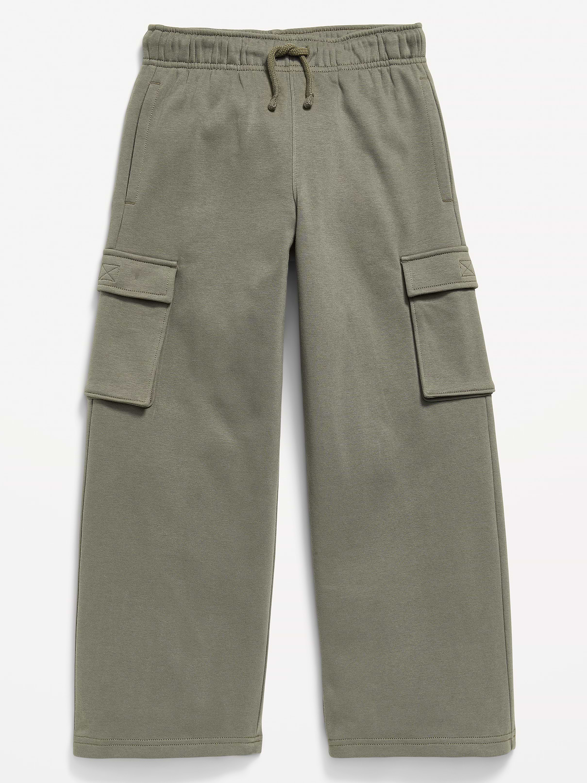 L'image numéro 1 présente Pantalon cargo coupe généreuse en coton ouaté pour garçon