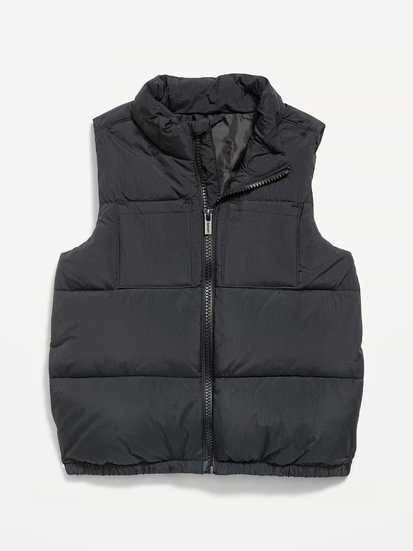 Water-Resistant Puffer Vest for Toddler Boys