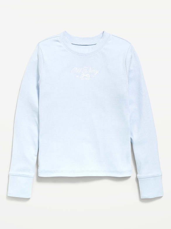 Long-Sleeve Logo Graphic T-Shirt for Girls