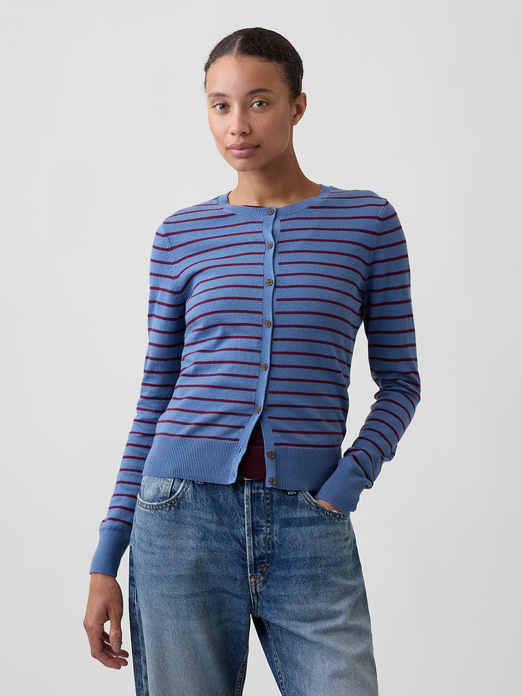 Image number 1 showing, Crewneck Cardigan