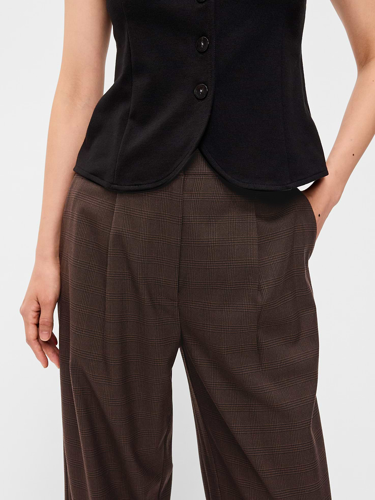 Image number 5 showing, High-Waisted Taylor Trouser Wide-Leg Pants