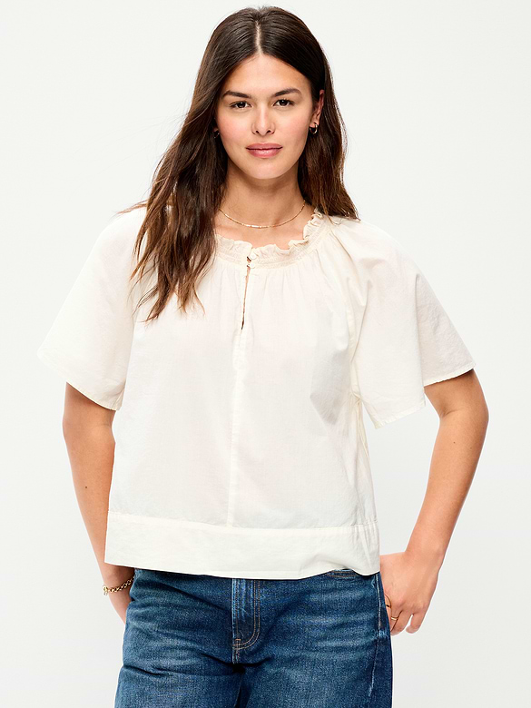 Loose Short-Sleeve Top