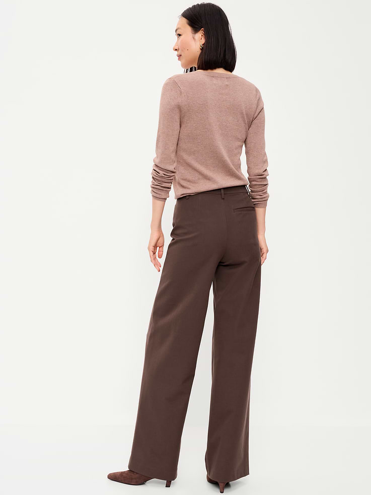 Image number 3 showing, High-Waisted Pixie Super Wide-Leg Pants