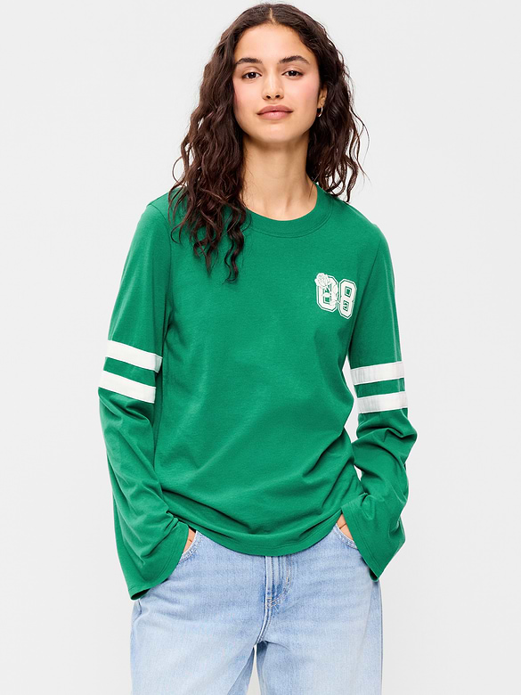 EveryWear Long-Sleeve Graphic T-Shirt