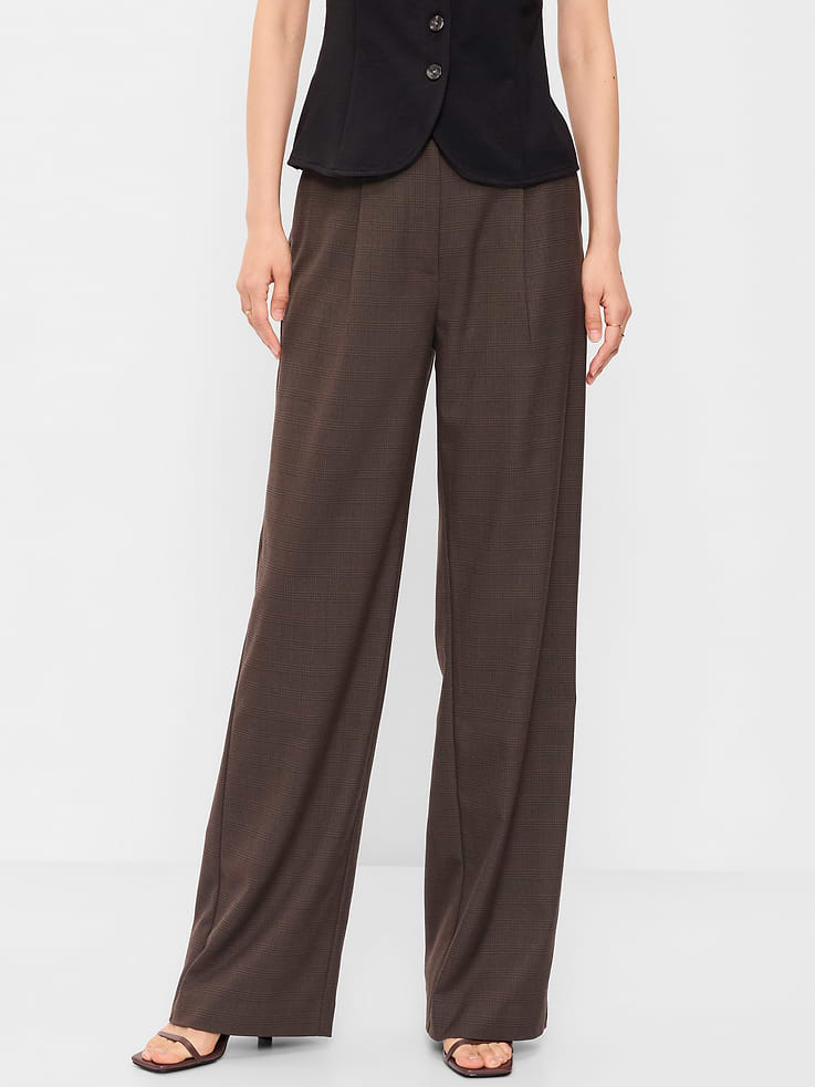 Image number 2 showing, High-Waisted Taylor Trouser Wide-Leg Pants