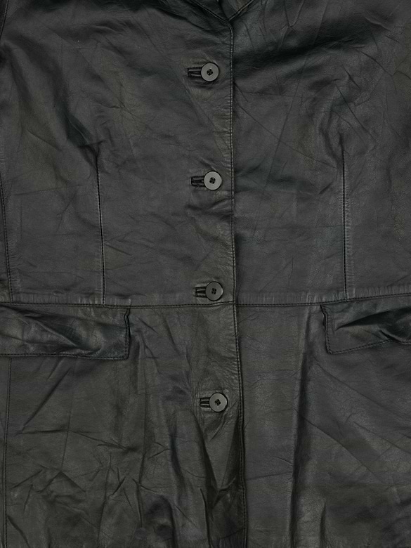 GapVintage Womens 90s Leather Jacket - L