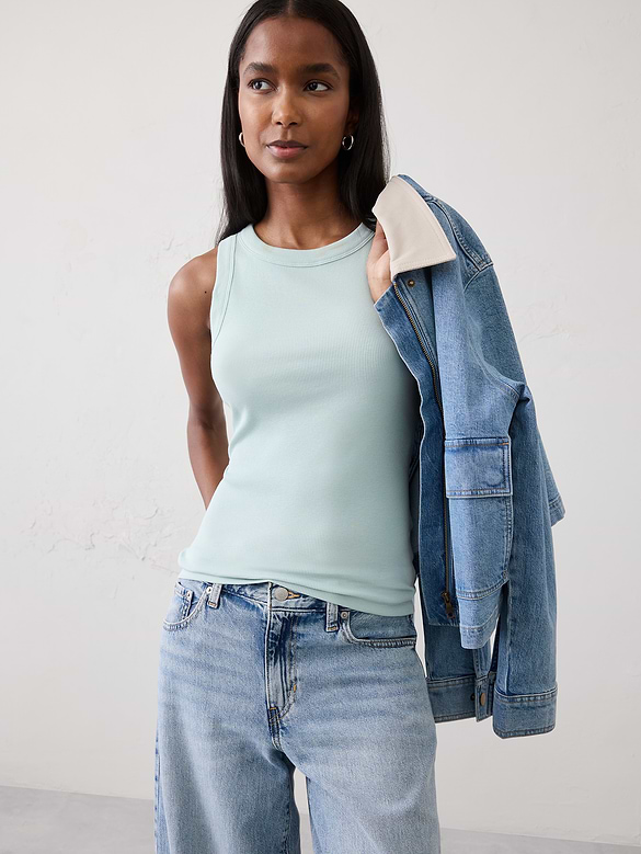 Ribbed Racer Tank
