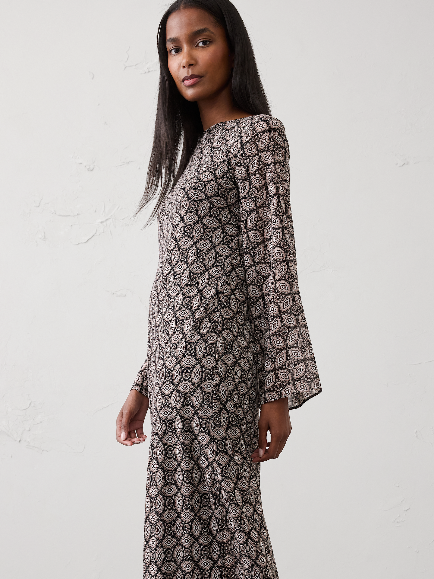 Image number 3 showing, Boatneck Maxi Dress