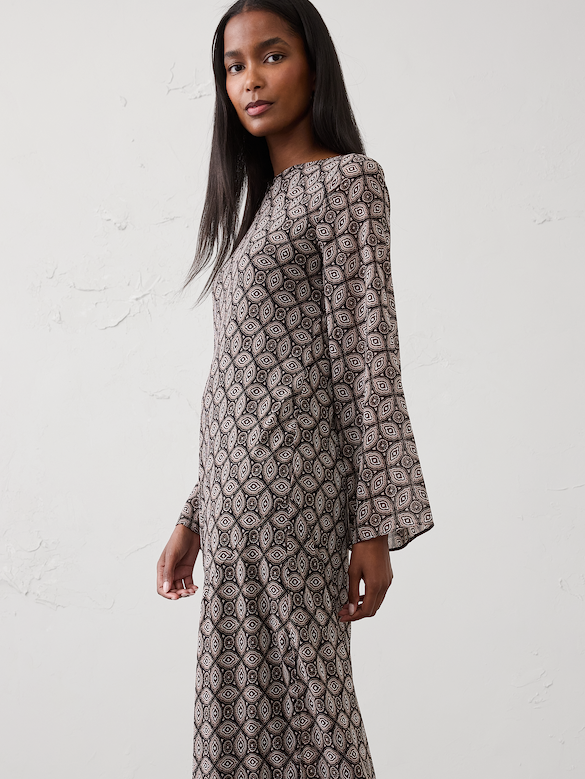 Boatneck Maxi Dress