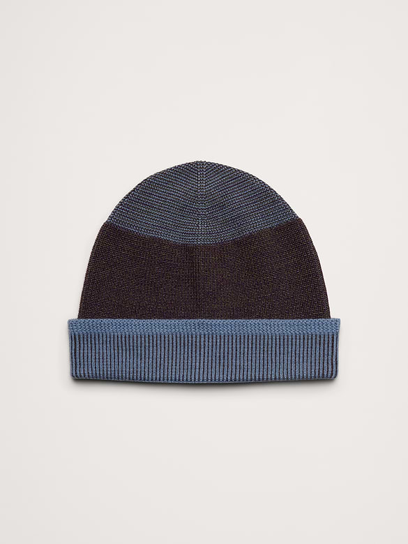Merino Lightweight Striped Beanie