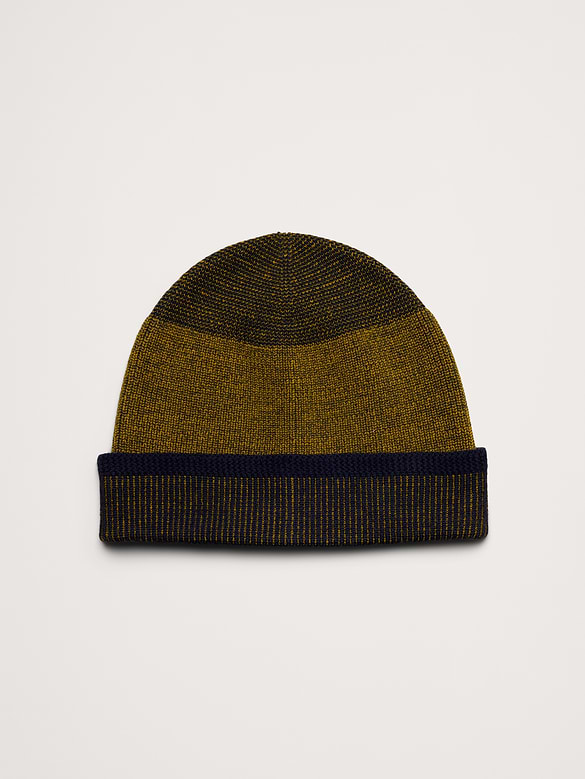 Merino Lightweight Striped Beanie